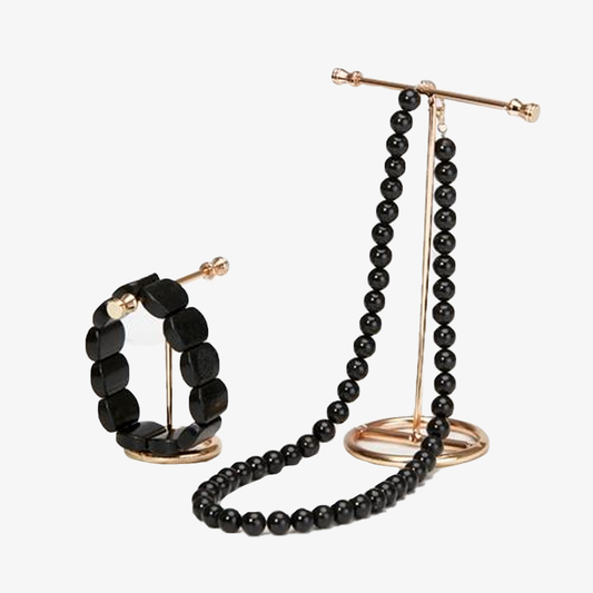 Черное нефритовое ожерелье и браслет